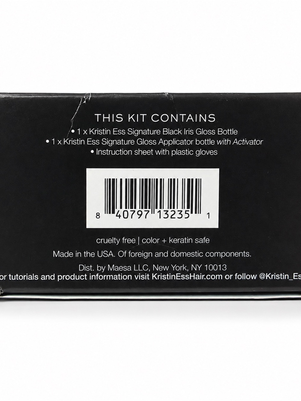 Kristin Ess Signature Gloss In-Shower Black Iris - True Black - Picture 5 of 6